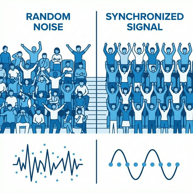 Stadium Analogy for EEG Signals